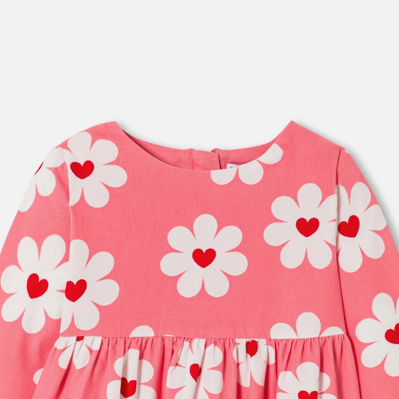 Jacadi Kleider>- Kleid aus Feincord Kleinkind Mädchen ROSA/MEHRFARBIG
