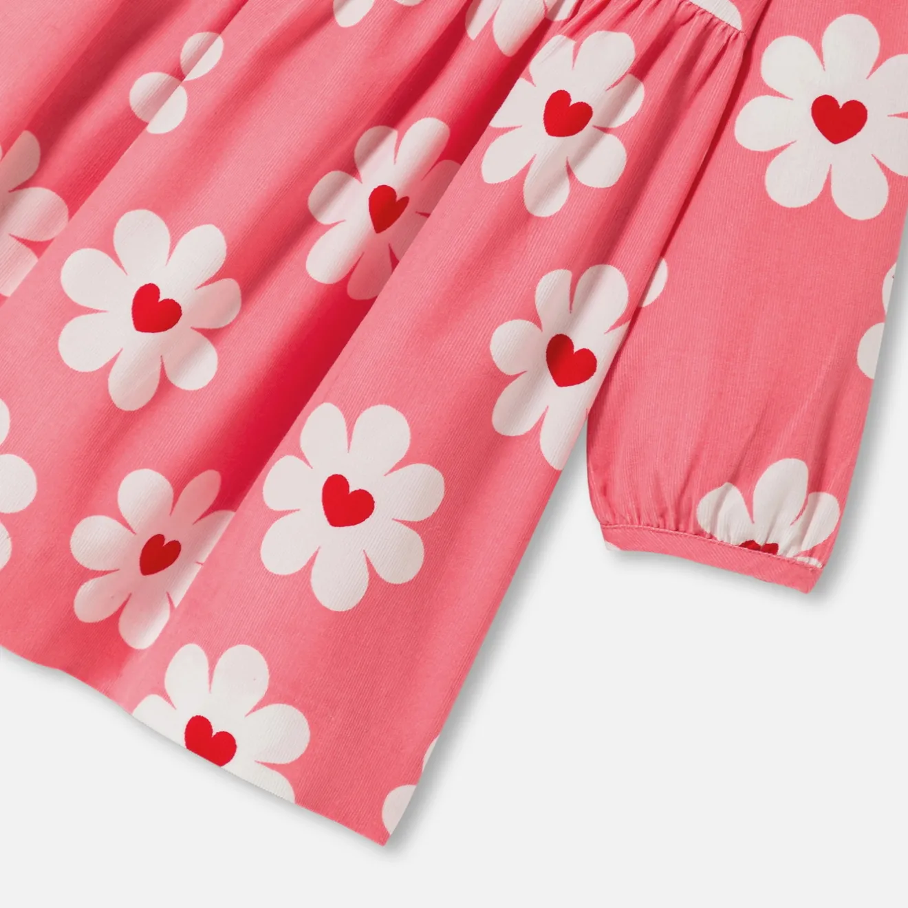 Jacadi Kleider>- Kleid aus Feincord Kleinkind Mädchen ROSA/MEHRFARBIG