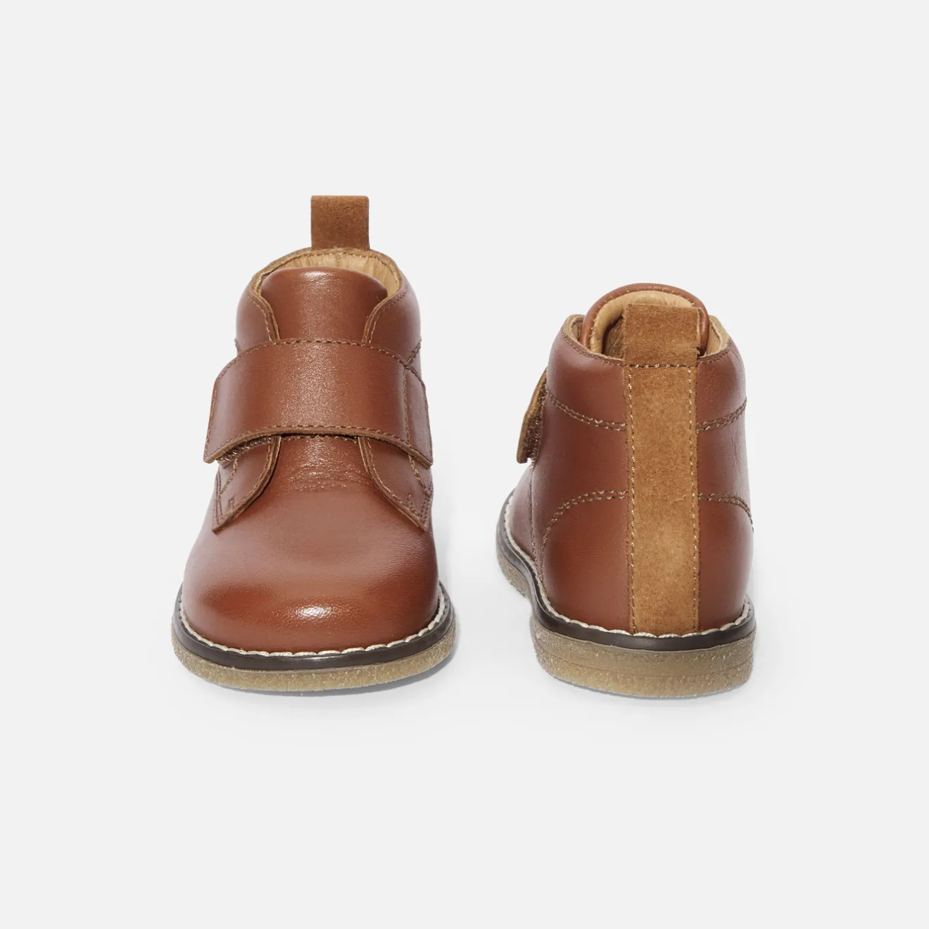 Jacadi Boots>Baby-Halbstiefel für Jungen aus Glattleder NATÜRLICH