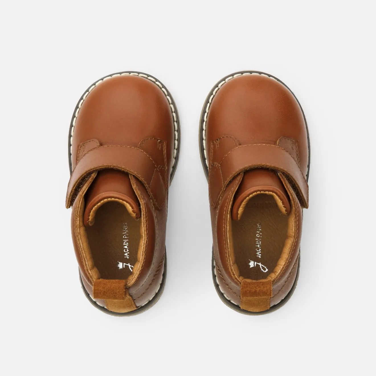Jacadi Boots>Baby-Halbstiefel für Jungen aus Glattleder NATÜRLICH