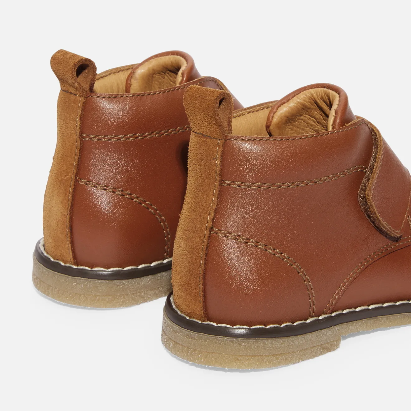 Jacadi Boots>Baby-Halbstiefel für Jungen aus Glattleder NATÜRLICH