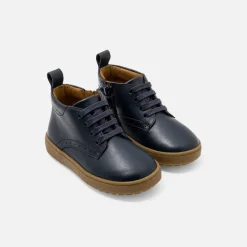 Jacadi Boots>Baby-Halbstiefel für Jungen aus Leder MARINEBLAU JACADI