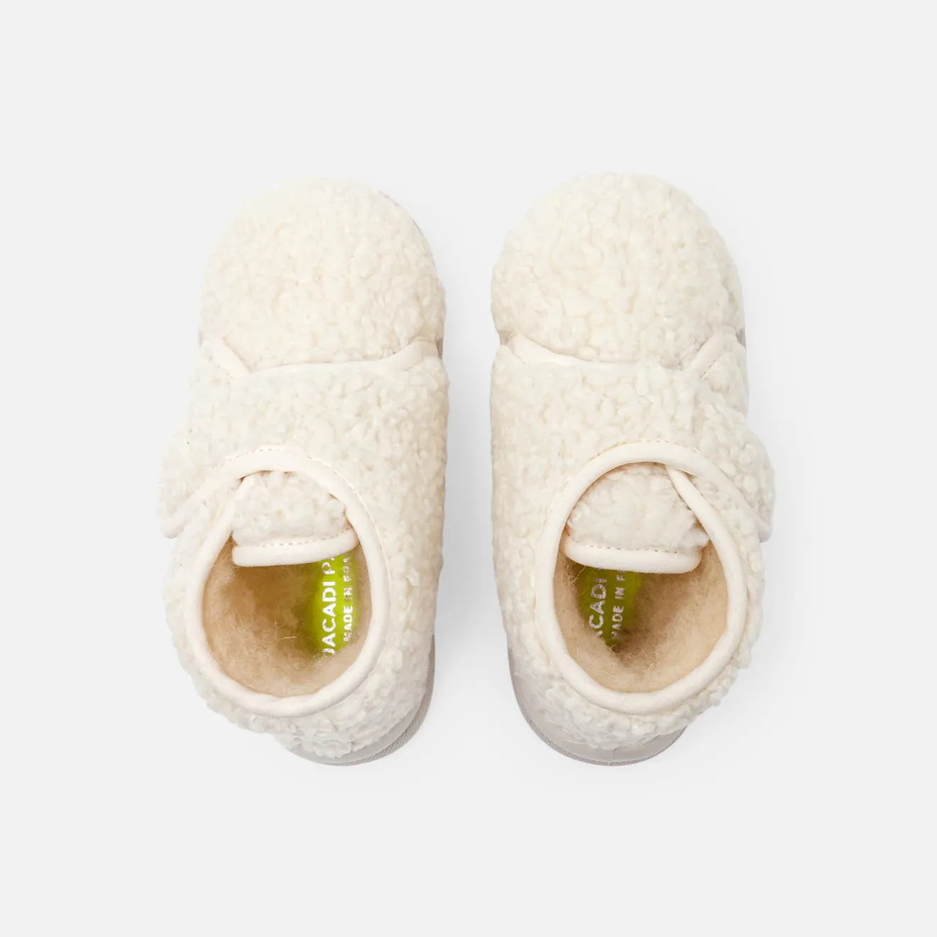 Jacadi Hausschuhe|Hausschuhe>Baby-Hausschuhe aus Sherpa NATURWEISS/BEIGE