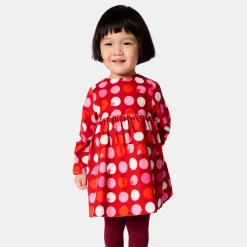 Jacadi Kleider>Babykleid für Mädchen mit langen Ärmeln ROT/MEHRFARBIG