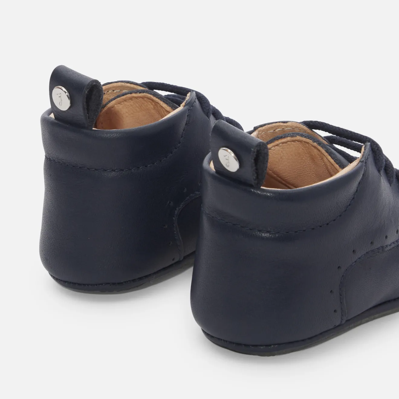 Jacadi Hausschuhe|Lederschühchen>Baby-Krabbelschuhe aus Leder für Jungen MARINEBLAU JACADI