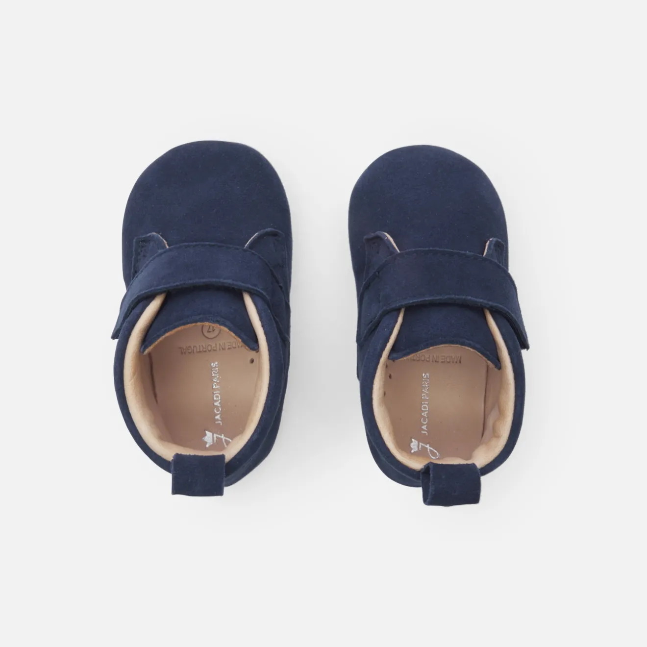Jacadi Hausschuhe|Lederschühchen>Baby-Krabbelschuhe aus Leder für Jungen BLAU