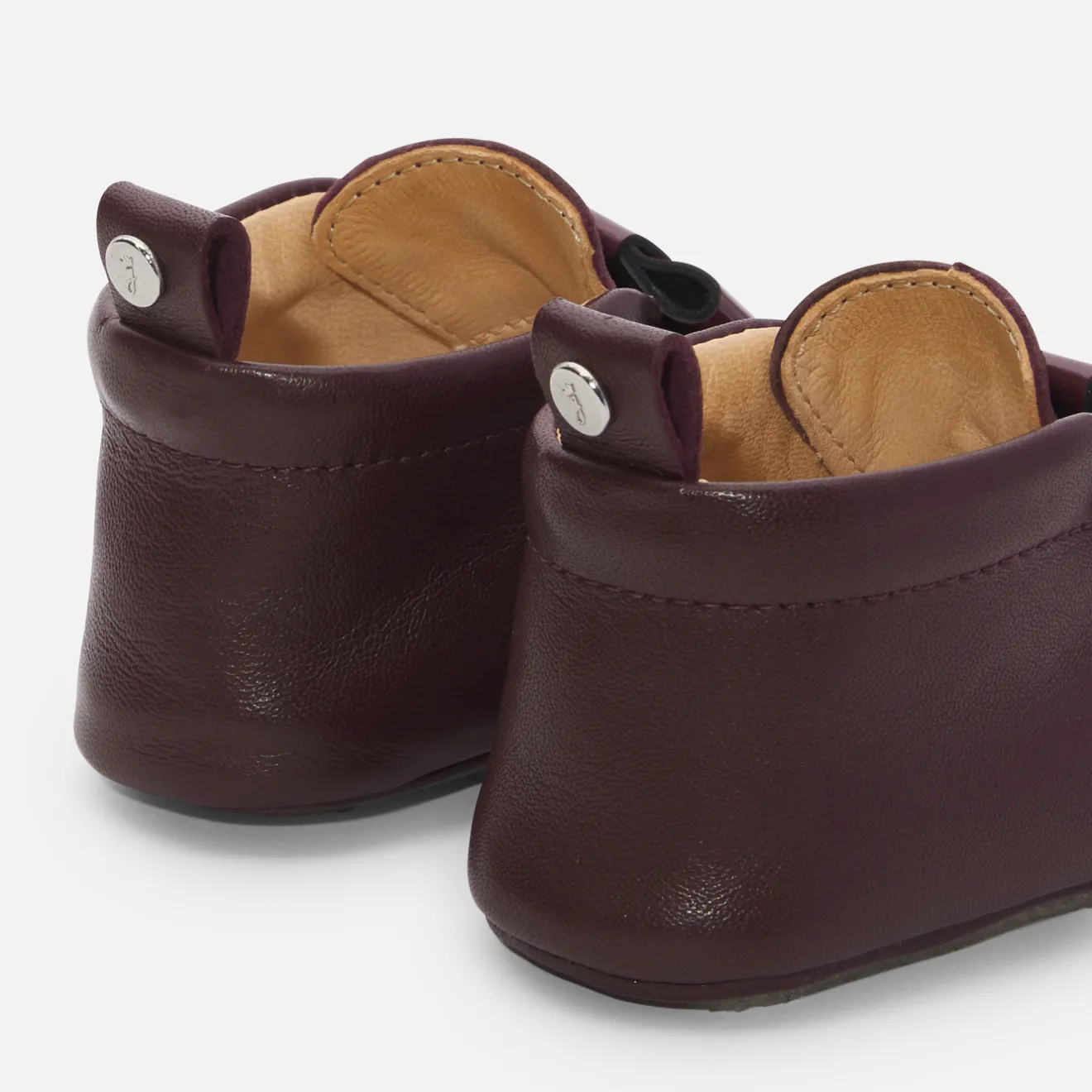 Jacadi Hausschuhe|Lederschühchen>Baby-Krabbelschuhe für Mädchen aus Leder BORDEAUX