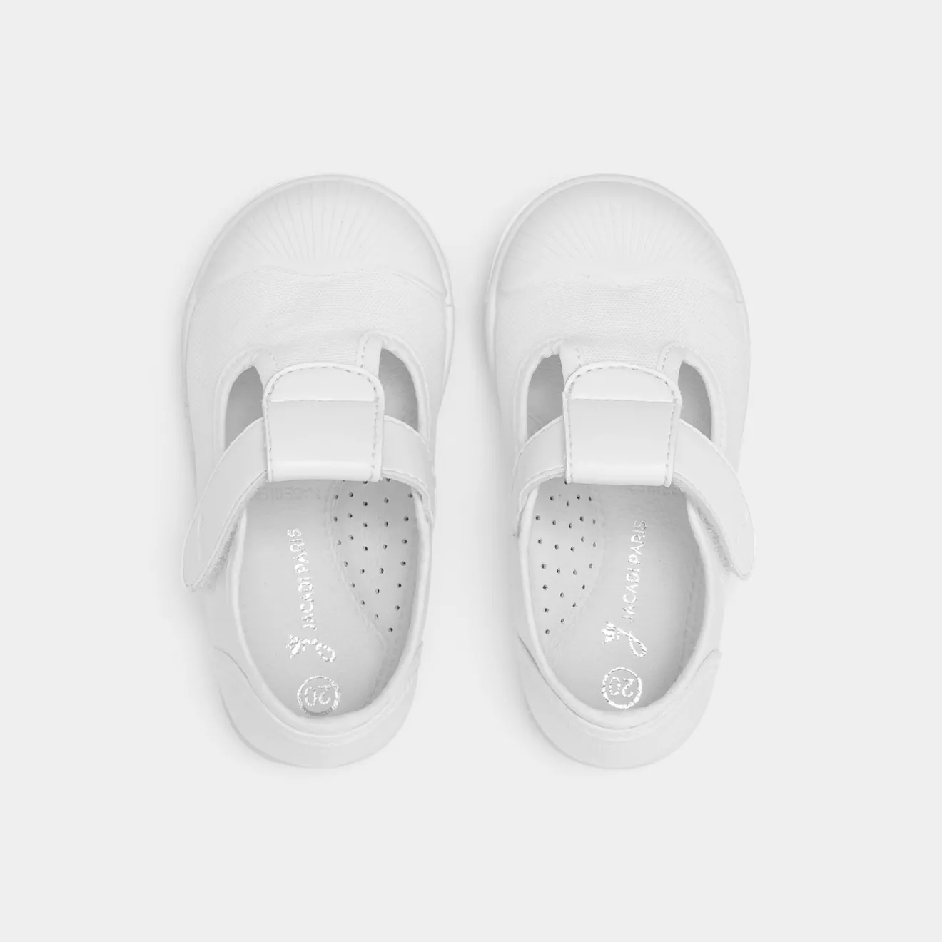 Jacadi Sandalen|Stoffschuhe>Baby-Sandalen aus Stoff für Mädchen JACADI WEISS