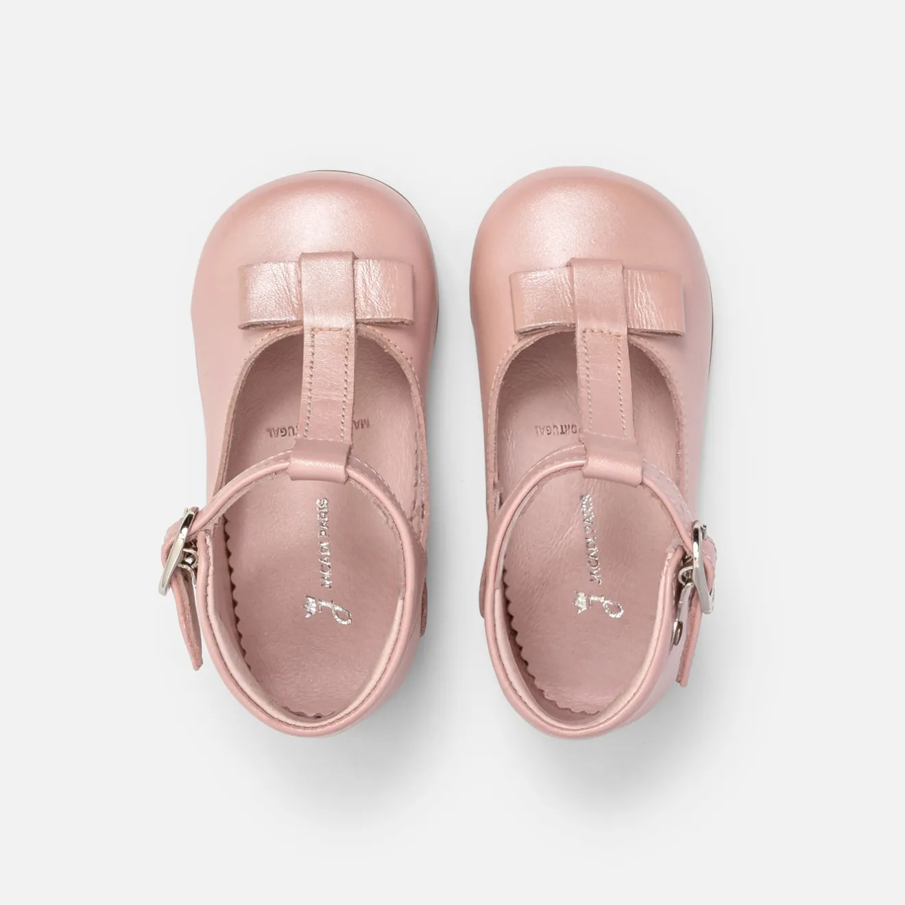 Jacadi Ballerinas & Riemchenschuhe>Baby-T-Riemchenschuhe aus Glattleder für Mädchen ROSA