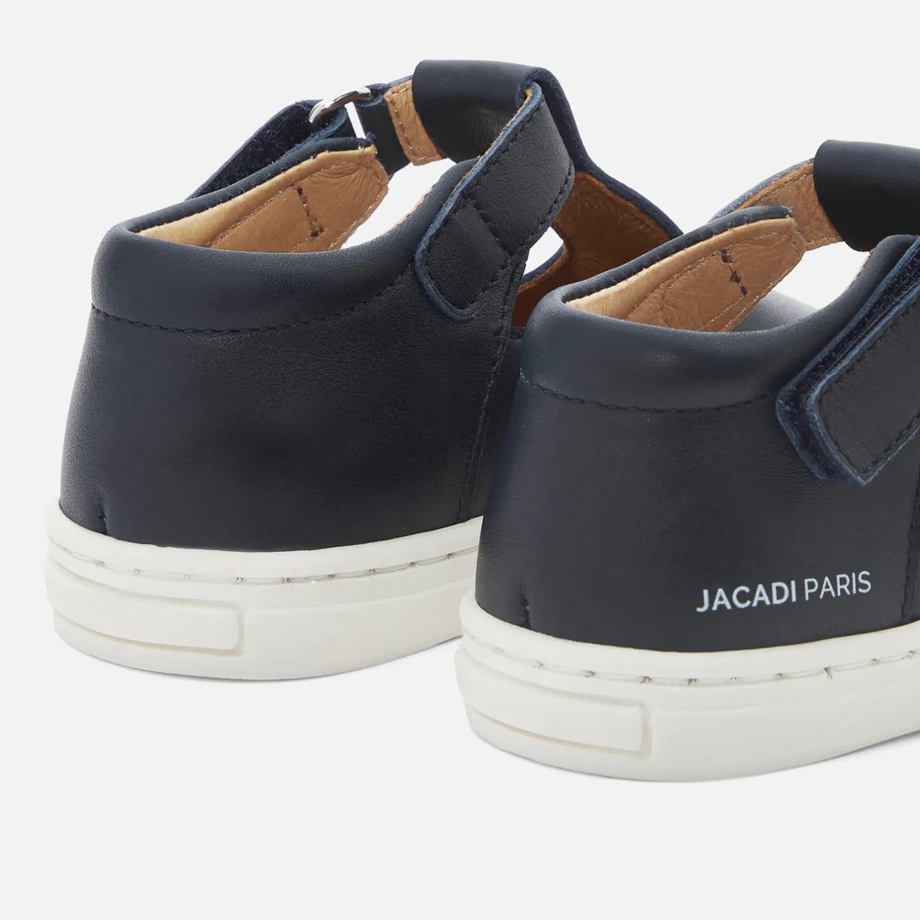 Jacadi Sandalen|Halbschuhe & Mokassins>Baby-T-Riemchenschuhe aus Glattleder für Jungen MARINEBLAU JACADI