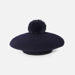 Jacadi Accessoires>Baskenmütze für Mädchen, Maison Laulhère MARINEBLAU JACADI