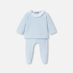 Jacadi Spieler, Latzhosen, Ensembles>Bequemes Ensemble für Baby Jungen HELLBLAU