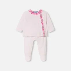 Jacadi Spieler, Latzhosen, Ensembles>Bequemes Ensemble für Baby Mädchen ROSA BLASS JACADI