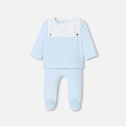 Jacadi Spieler, Latzhosen, Ensembles>Bequemes Ensemble für Baby Jungen HELLBLAU