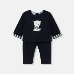Jacadi Spieler, Latzhosen, Ensembles>Bequemes Ensemble für Babys MARINEBLAU/ECRU