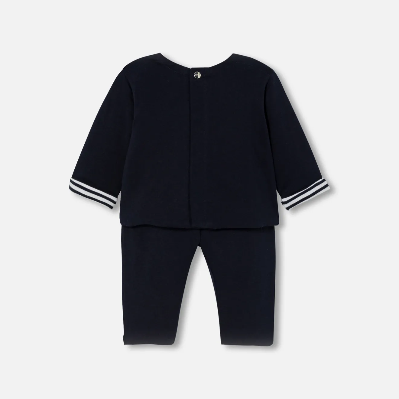 Jacadi Spieler, Latzhosen, Ensembles>Bequemes Ensemble für Babys MARINEBLAU/ECRU
