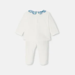 Jacadi Spieler, Latzhosen, Ensembles>Bequemes Ensemble für Baby Mädchen WEICHES JACADI WEISS