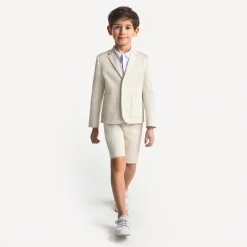 Jacadi Shorts>Bermudas aus Baumwollsatin für Jungen KASSELWEISS