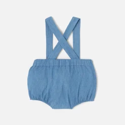 Jacadi Spieler, Latzhosen, Ensembles>Bloomer aus Jeansstoff für Jungen JEANSDUNKELBLAU