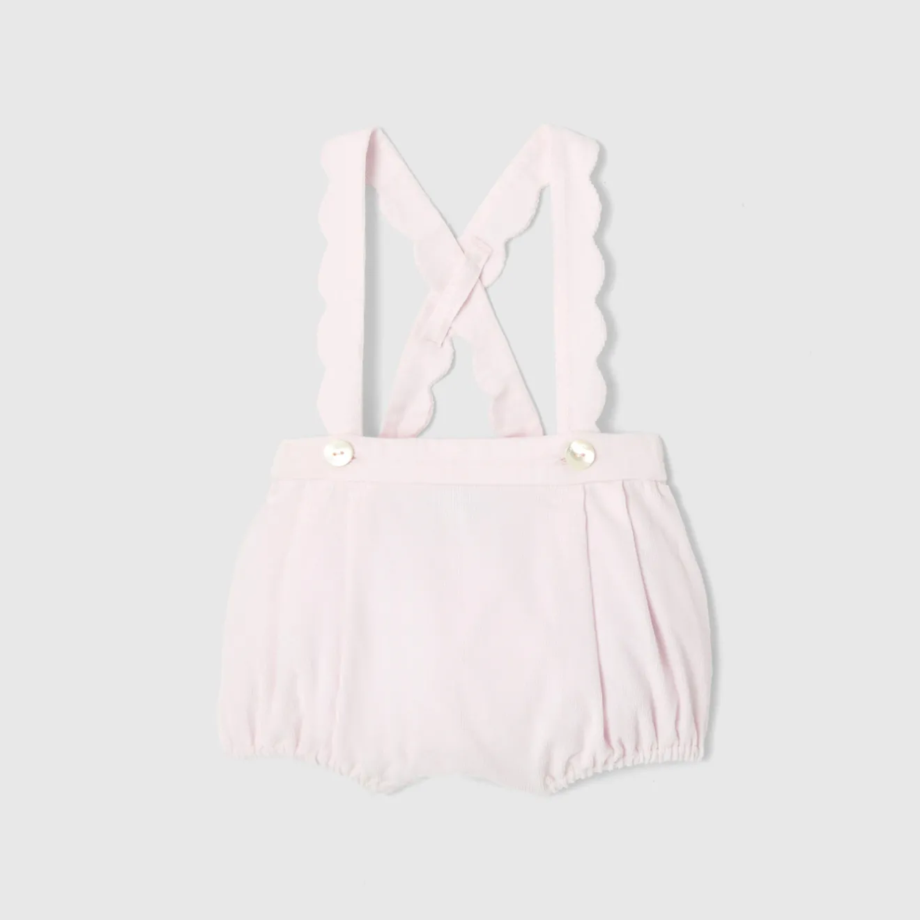 Jacadi Spieler, Latzhosen, Ensembles>Bloomer aus Samt für Mädchen ROSA BLASS JACADI