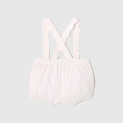 Jacadi Spieler, Latzhosen, Ensembles>Bloomer aus Samt für Mädchen ROSA BLASS JACADI