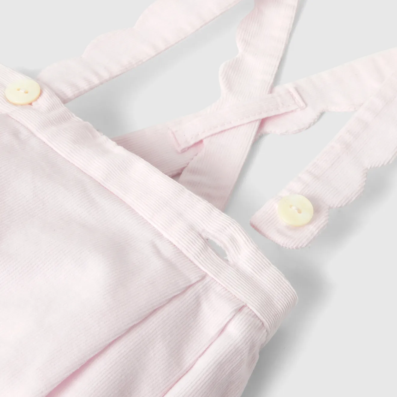 Jacadi Spieler, Latzhosen, Ensembles>Bloomer aus Samt für Mädchen ROSA BLASS JACADI