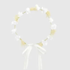 Jacadi Haar-Accessoires|Accessoires>Blumenkranz für Mädchen JACADI WEISS
