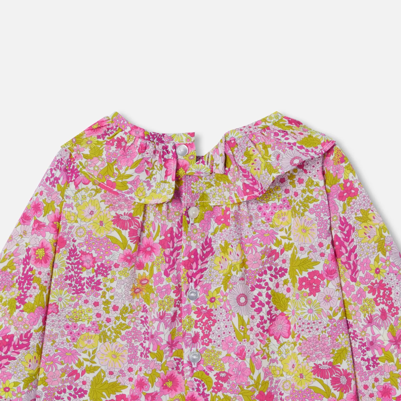 Jacadi Blusen>Bluse aus Libertystoff Kleinkind Mädchen WEISS/MEHRFARBIG