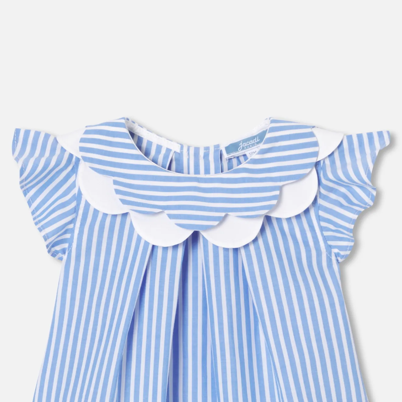 Jacadi Blusen>Bluse aus Popeline Kleinkind Mädchen WEISS/BLAU