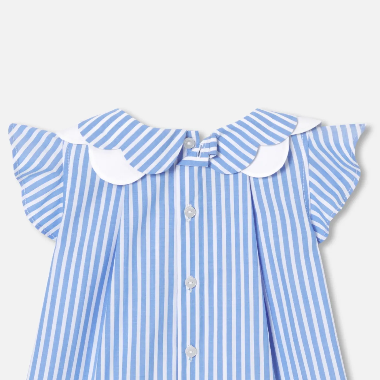 Jacadi Blusen>Bluse aus Popeline Kleinkind Mädchen WEISS/BLAU