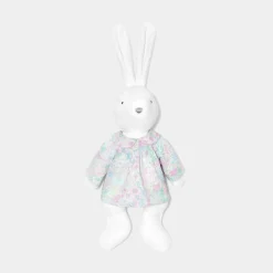 Jacadi Babyspielzeug, Plüschtiere & Schnuffeltücher|Kuscheltiere & Schnuffeltücher>Bluse fürs Häschen-Plüschtier, großes Modell WEISS/MEHRFARBIG