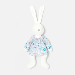Jacadi Babyspielzeug, Plüschtiere & Schnuffeltücher|Kuscheltiere & Schnuffeltücher>Bluse fürs Häschen-Plüschtier, großes Modell ROSA/MEHRFARBIG