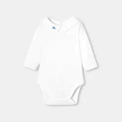 Jacadi Bodies>Body für Baby Jungen mit Kragen JACADI WEISS