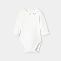 Jacadi Bodies>Body mit Blütenblattkragen für Baby Mädchen JACADI WEISS