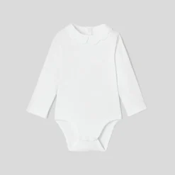 Jacadi Bodies>Body mit Feston-Kragen für Mädchen JACADI WEISS