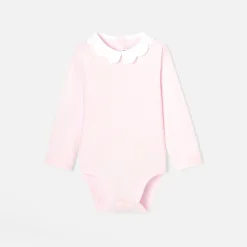 Jacadi Bodies>Body mit Feston-Kragen für Mädchen ROSA PUDER JACADI
