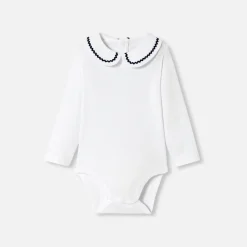 Jacadi Bodies>Body mit gemustertem Kragen Kleinkind Mädchen JACADI WEISS