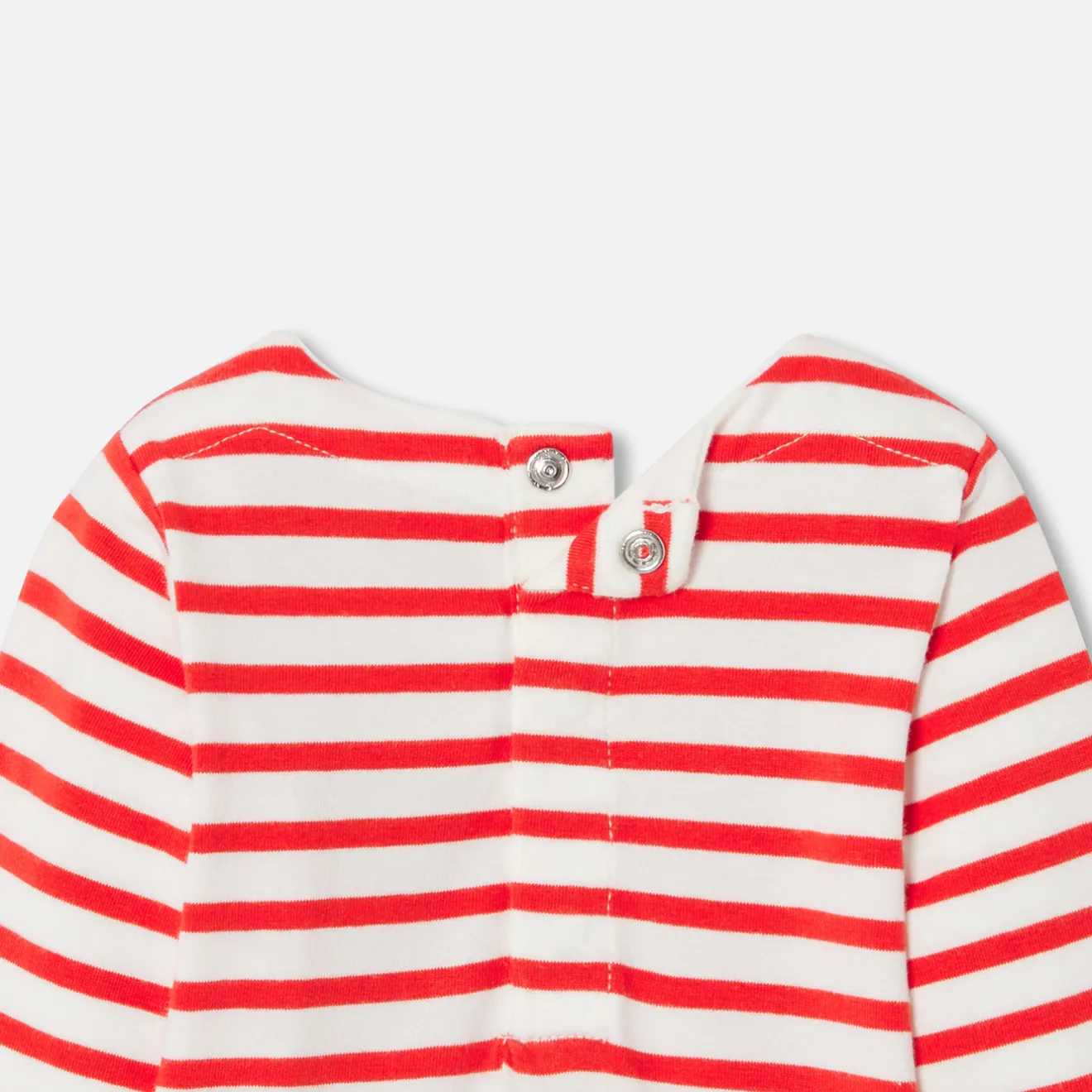 Jacadi Bodies>Body mit langen Ärmeln für Baby WEISS/ROT