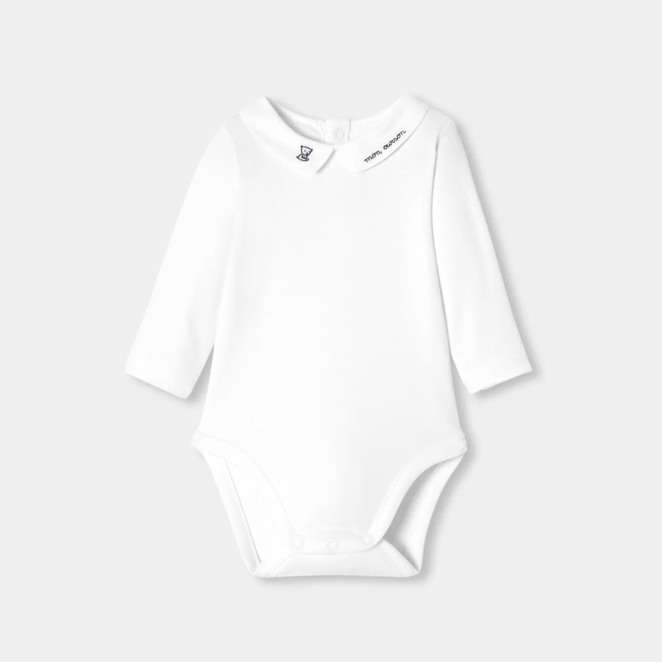 Jacadi Bodies>Body mit langen Ärmeln für Baby Jungen JACADI WEISS