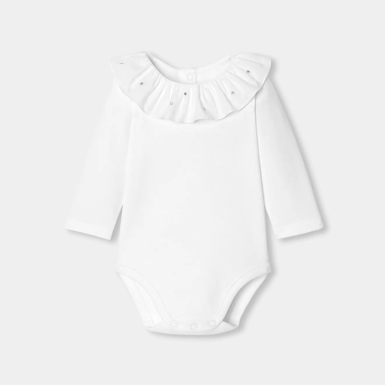 Jacadi Bodies>Body mit langen Ärmeln für Baby Mädchen JACADI WEISS