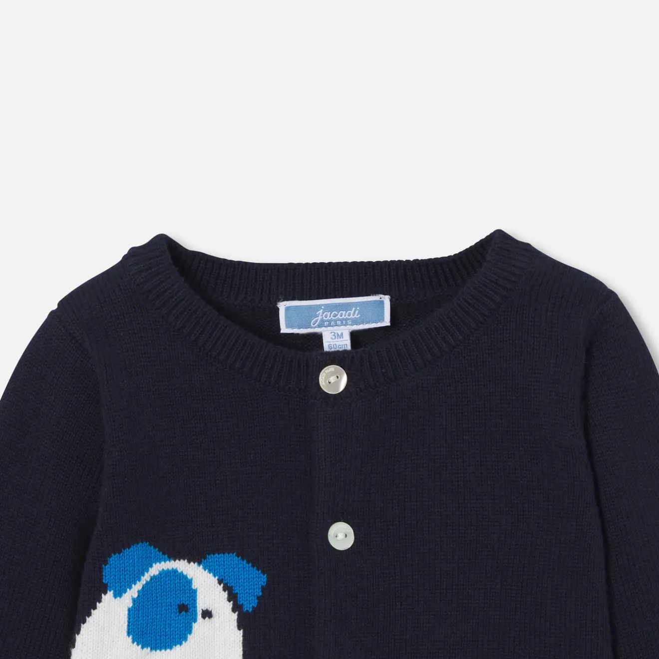 Jacadi Pullover & Cardigans>Cardigan aus Jersey für Baby Jungen MARINEBLAU/MEHRFARBIG