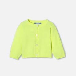 Jacadi Pullover & Cardigans>Cardigan aus Jersey für Baby Mädchen NEON GELB