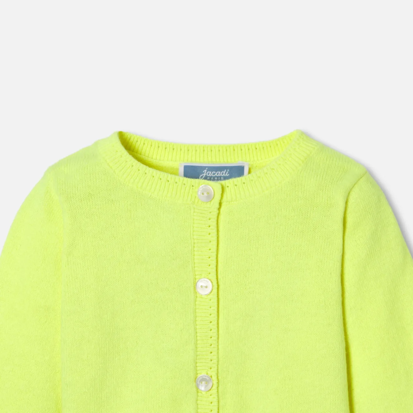 Jacadi Pullover & Cardigans>Cardigan aus Jersey für Baby Mädchen NEON GELB