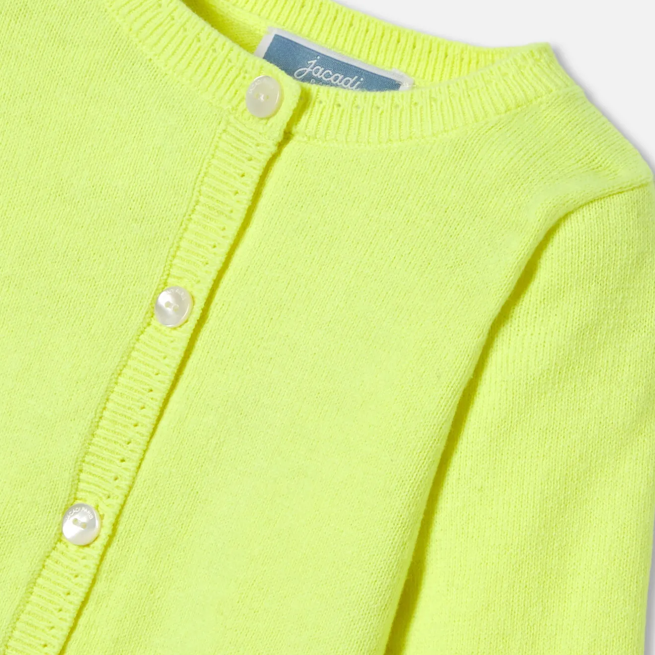 Jacadi Pullover & Cardigans>Cardigan aus Jersey für Baby Mädchen NEON GELB