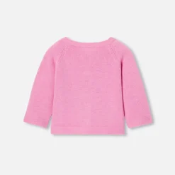 Jacadi Pullover & Cardigans>Cardigan aus Jersey für Baby Mädchen ROSA MITTEL/FUSCHIA