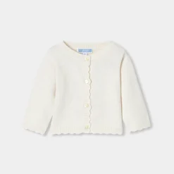 Jacadi Pullover & Cardigans>Cardigan aus Jersey für Baby Mädchen WEICHES JACADI WEISS