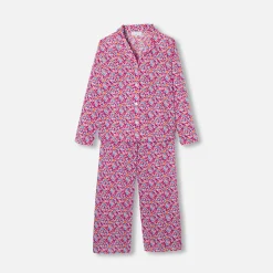 Jacadi Schlafanzüge & Nachthemden>Damen-Pyjama aus Liberty-Stoff ROSA/MEHRFARBIG