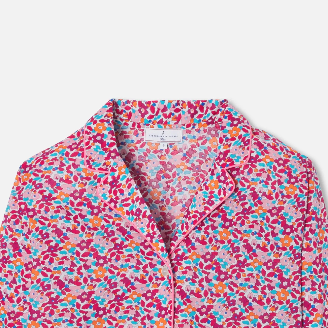 Jacadi Schlafanzüge & Nachthemden>Damen-Pyjama aus Liberty-Stoff ROSA/MEHRFARBIG