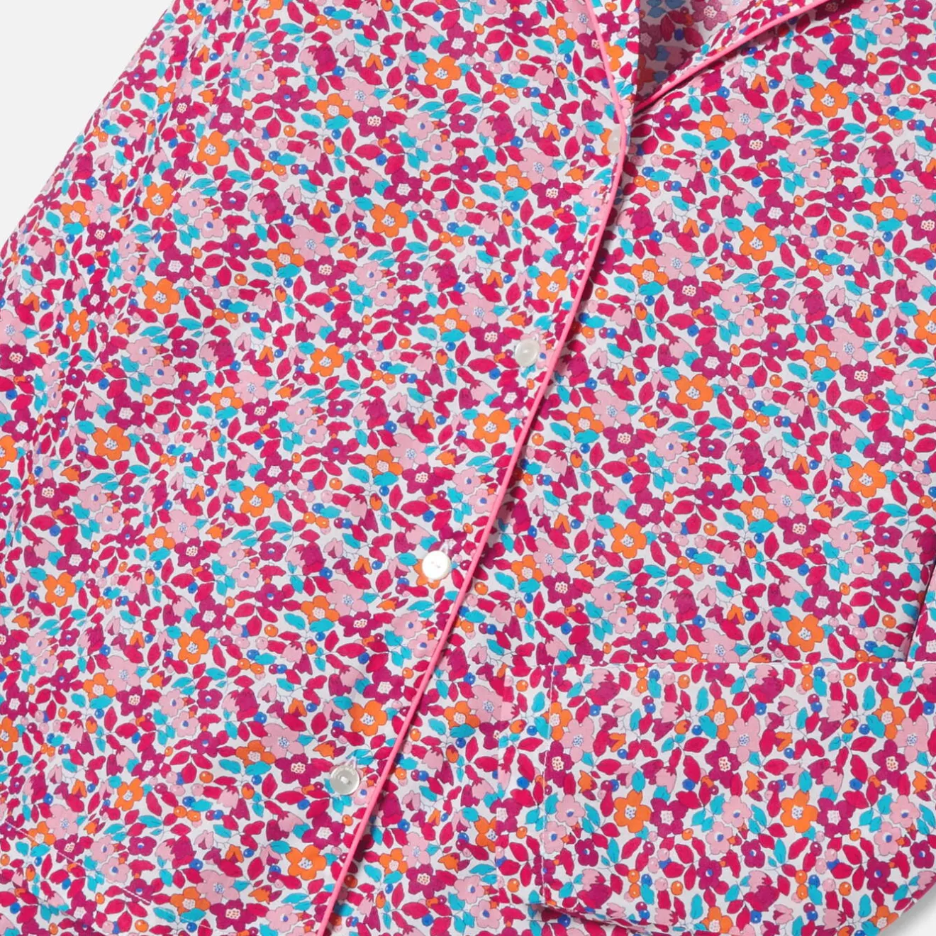 Jacadi Schlafanzüge & Nachthemden>Damen-Pyjama aus Liberty-Stoff ROSA/MEHRFARBIG