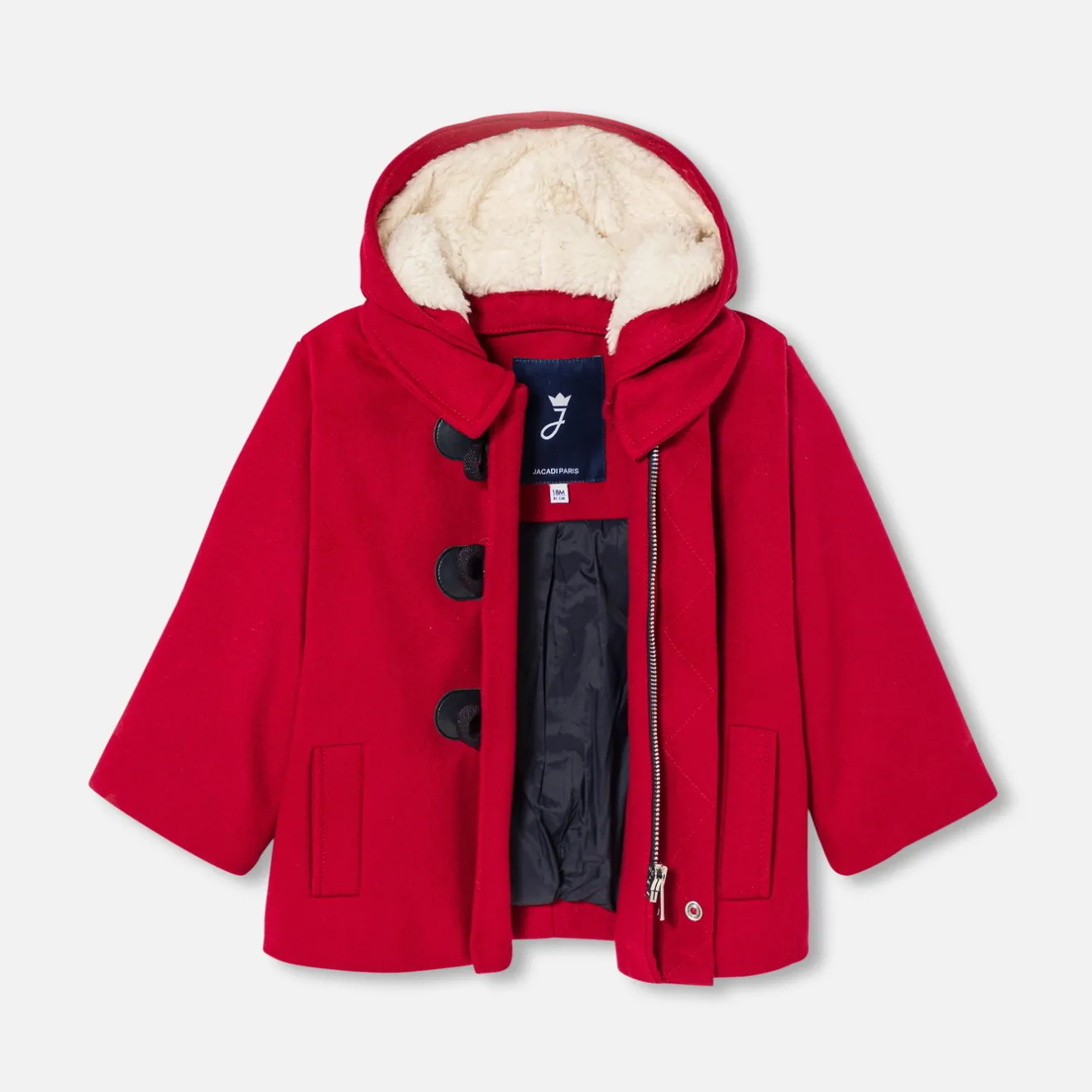 Jacadi Jacken & Mäntel|Jacken & Mäntel>Dufflecoat Kleinkind RUBINROT